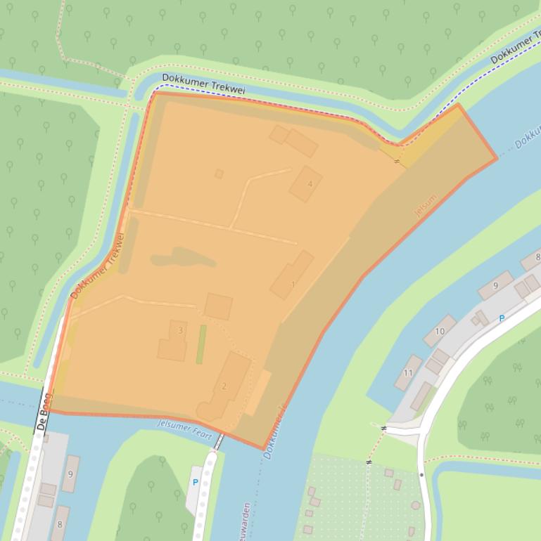 Kaart van postcodegebied 9057LA.