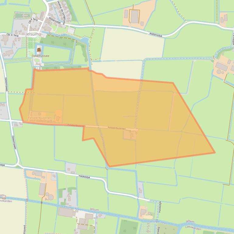Kaart van postcodegebied 9057LD.
