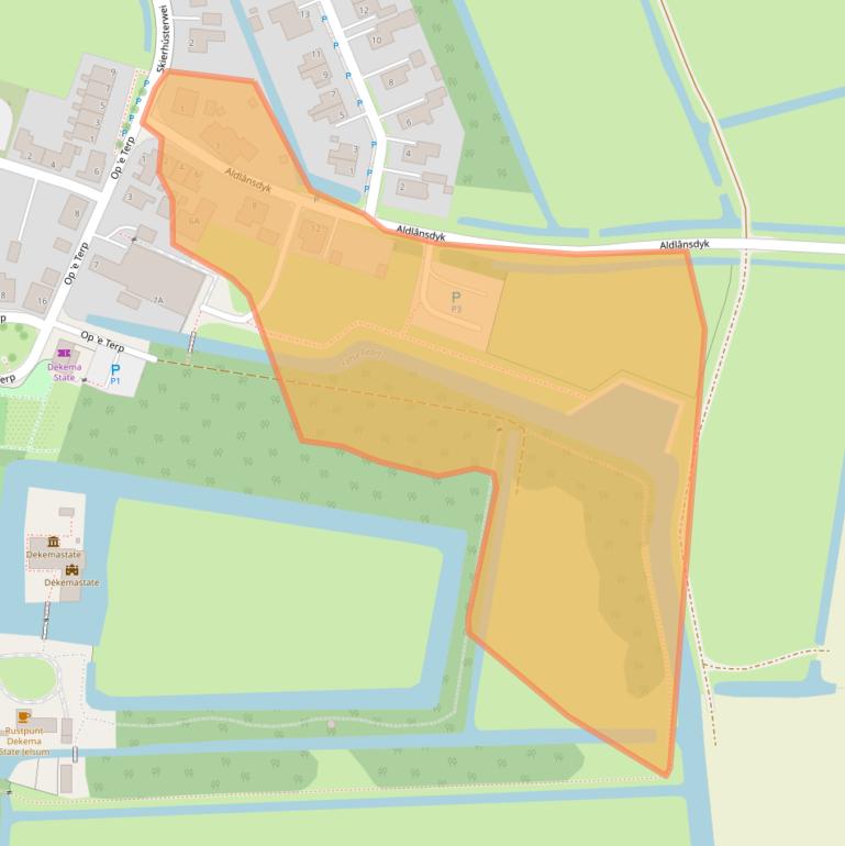 Kaart van postcodegebied 9057LE.