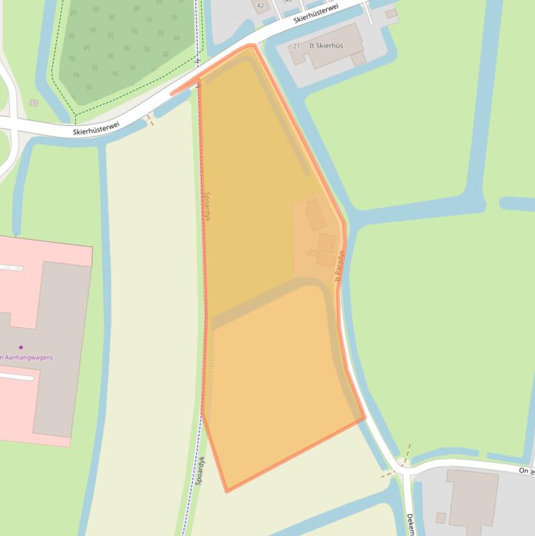 Kaart van postcodegebied 9057RH.