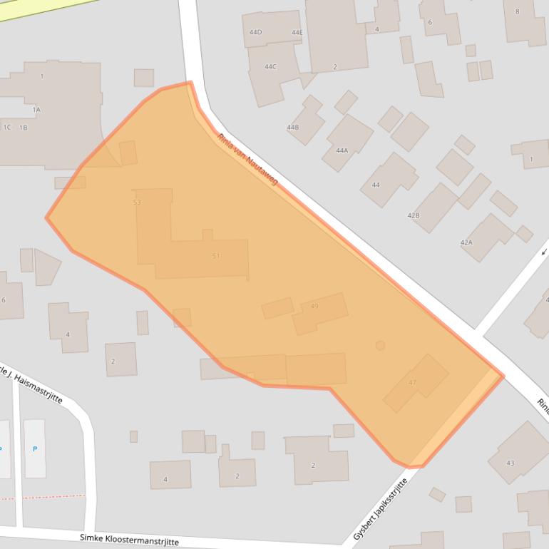 Kaart van postcodegebied 9061AC.