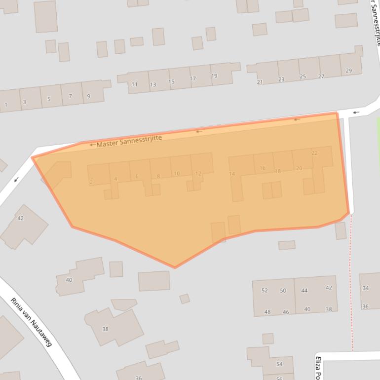 Kaart van postcodegebied 9061CH.