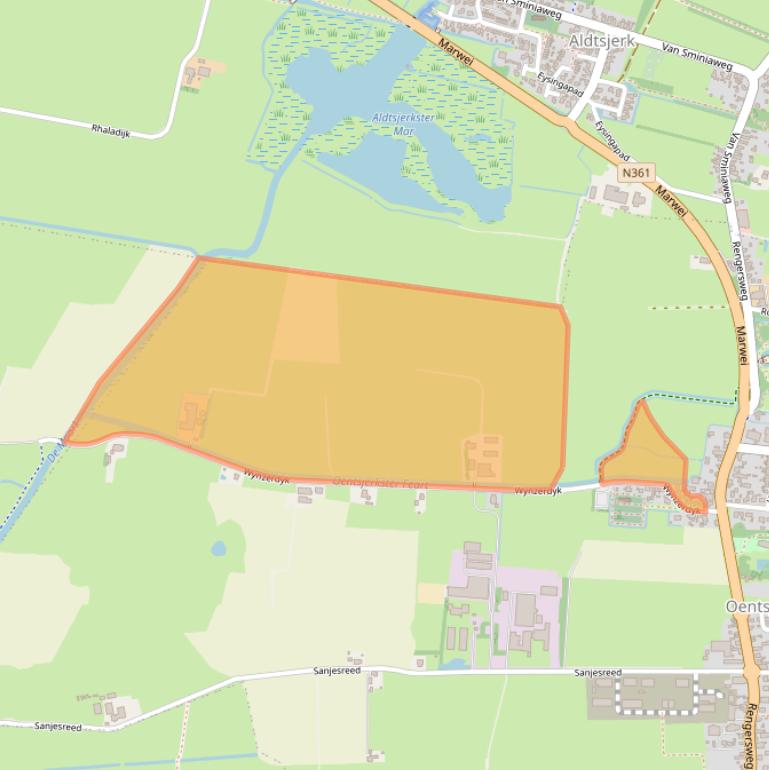 Kaart van postcodegebied 9062GR.