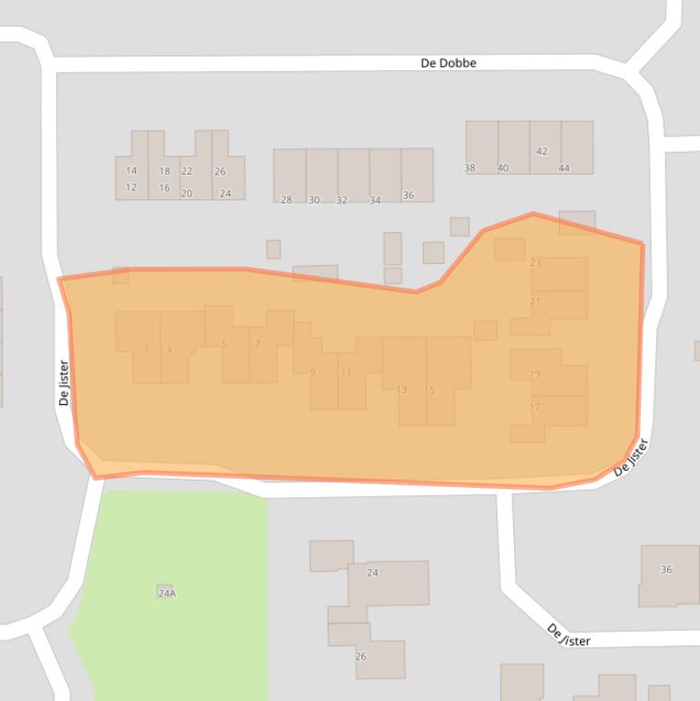 Kaart van postcodegebied 9062HH.
