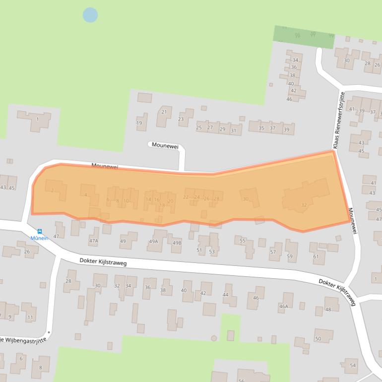 Kaart van postcodegebied 9063JM.