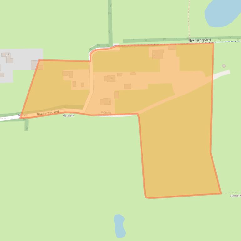 Kaart van postcodegebied 9063JR.