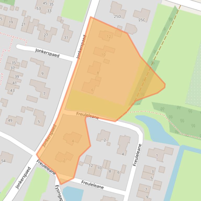 Kaart van postcodegebied 9064KS.