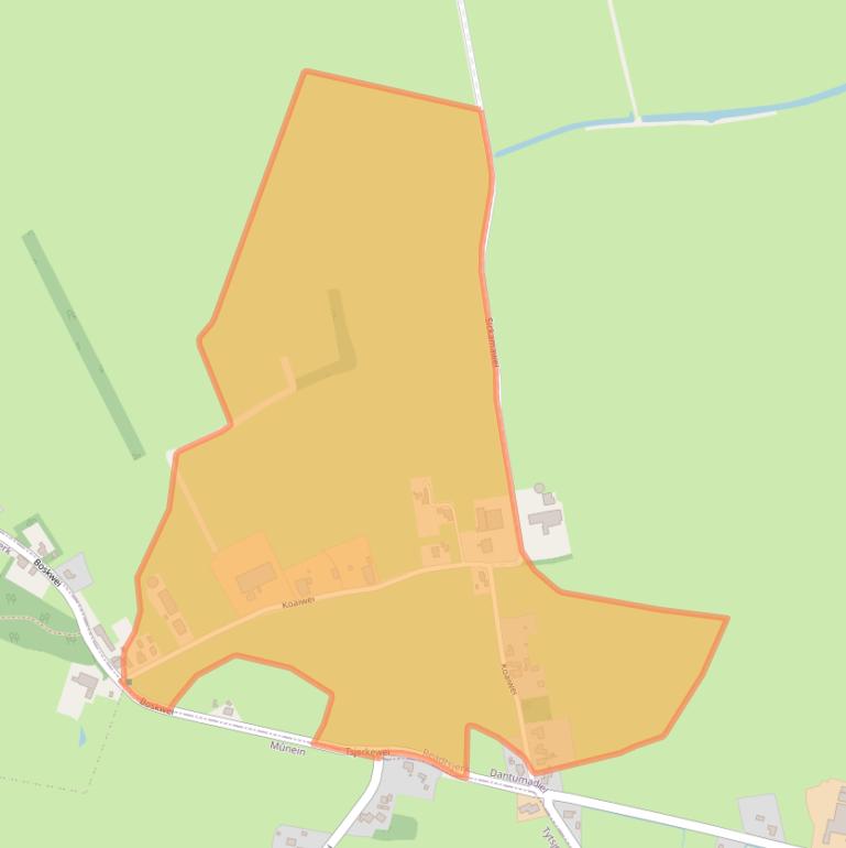 Kaart van postcodegebied 9067DN.