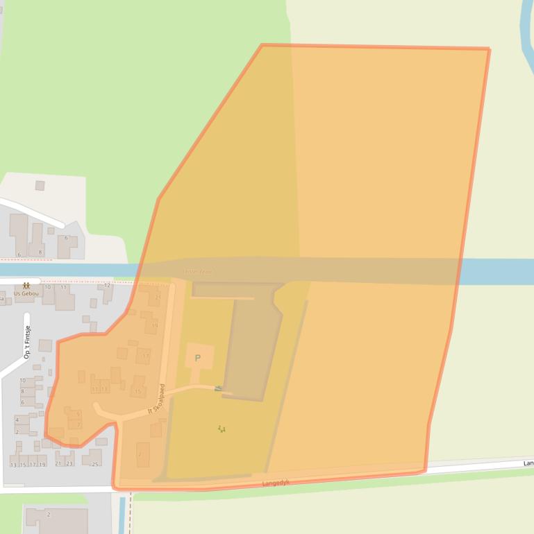 Kaart van postcodegebied 9071XZ.