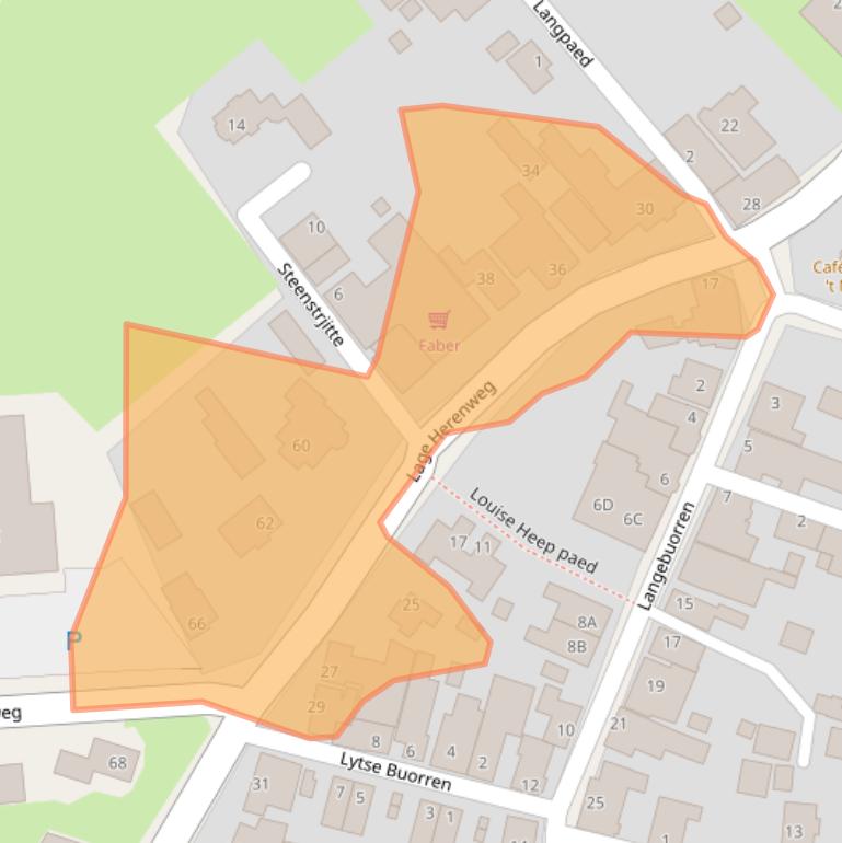 Kaart van postcodegebied 9073GD.