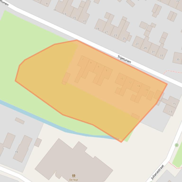 Kaart van postcodegebied 9073GV.