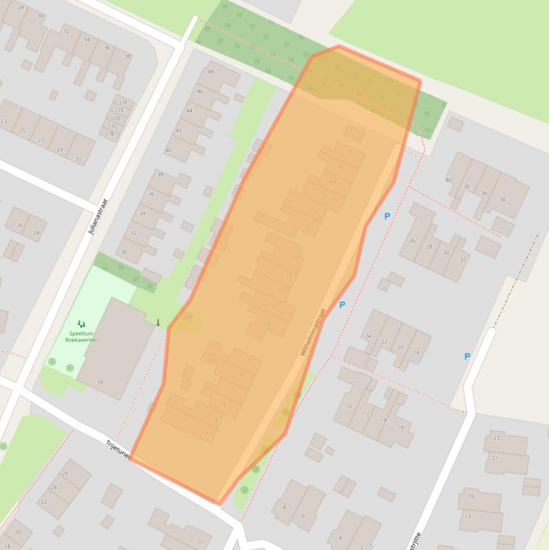 Kaart van postcodegebied 9073HA.