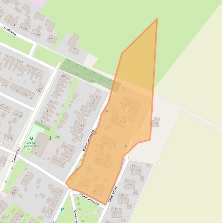 Kaart van postcodegebied 9073HB.