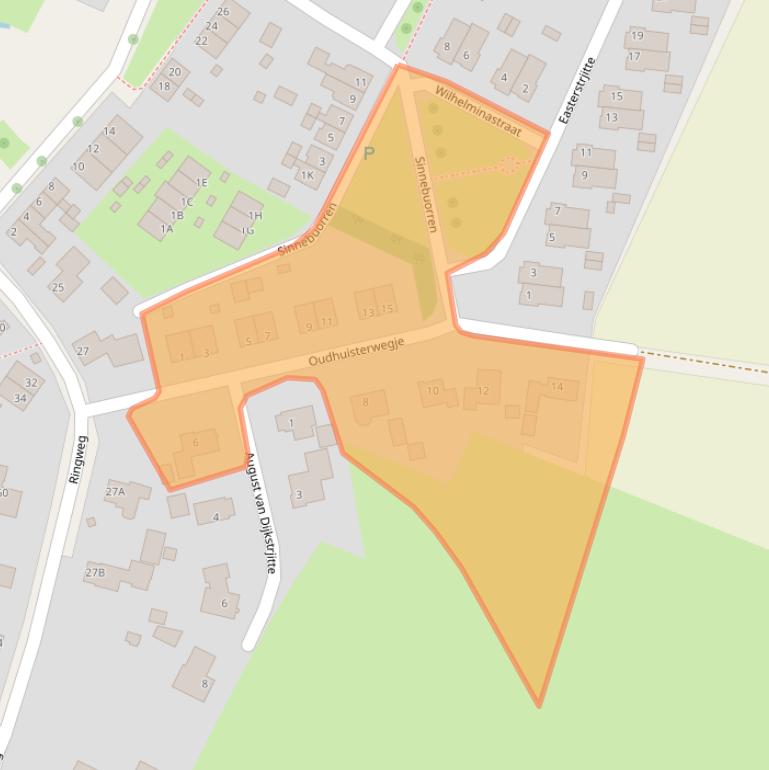 Kaart van postcodegebied 9073HD.