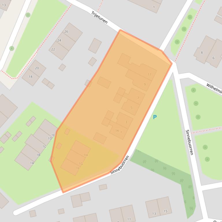 Kaart van postcodegebied 9073HE.