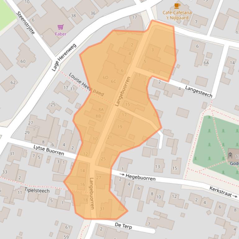 Kaart van postcodegebied 9073HN.