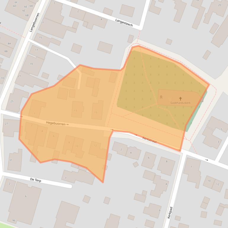 Kaart van postcodegebied 9073HT.