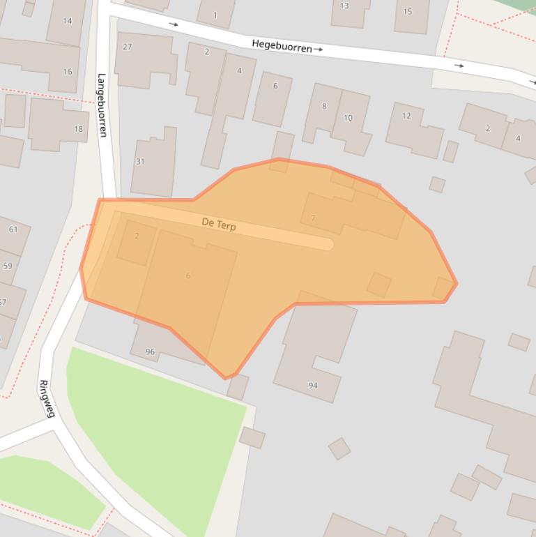 Kaart van postcodegebied 9073HW.