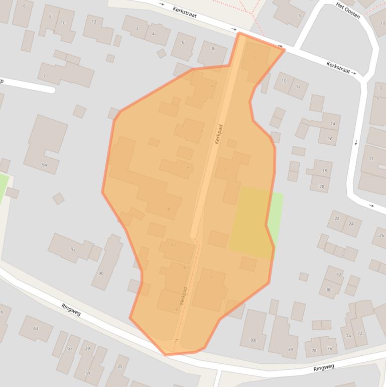 Kaart van postcodegebied 9073HX.
