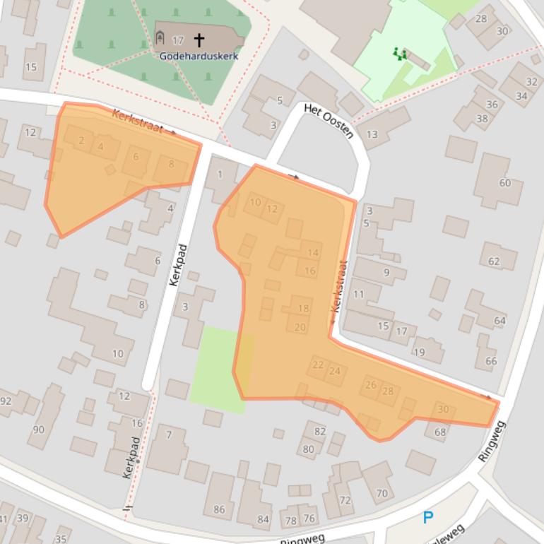 Kaart van postcodegebied 9073JA.