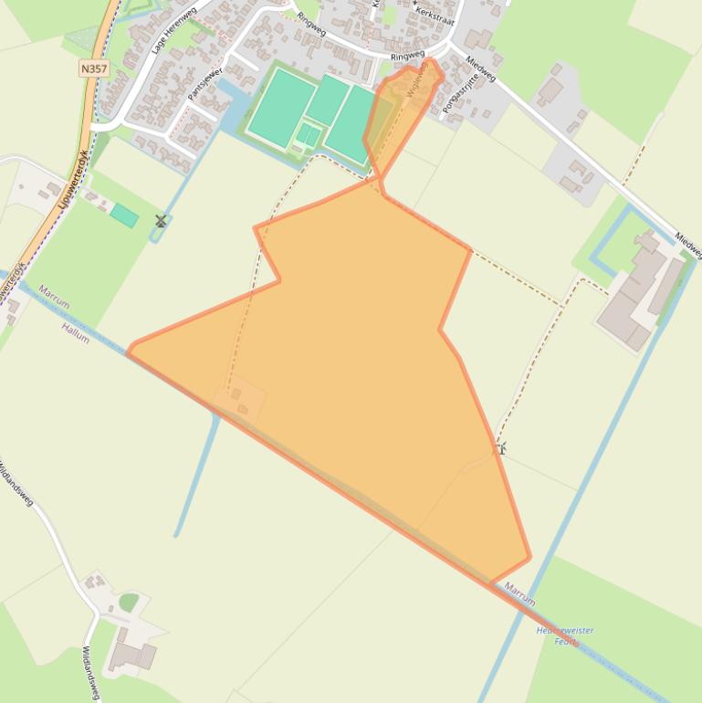 Kaart van postcodegebied 9073JC.