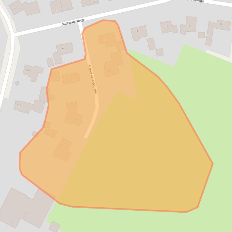 Kaart van postcodegebied 9073JD.