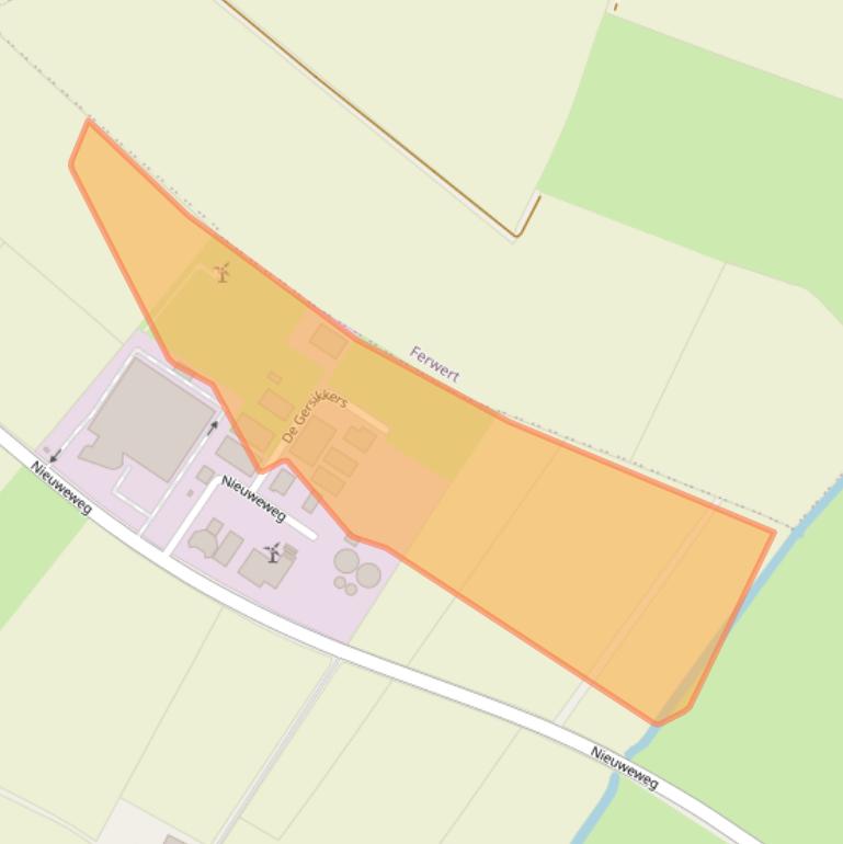 Kaart van postcodegebied 9073KA.