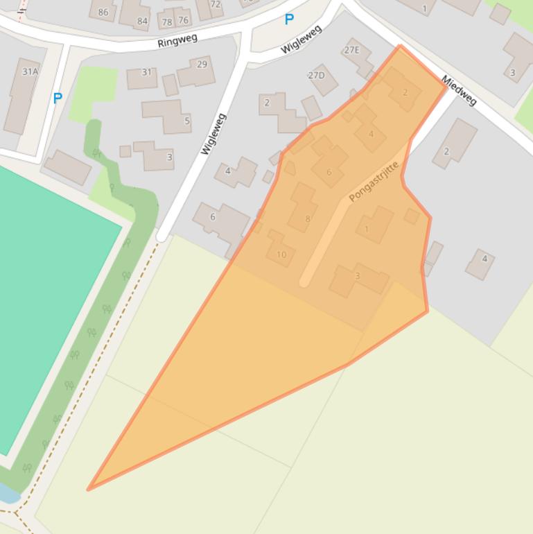 Kaart van postcodegebied 9073LK.