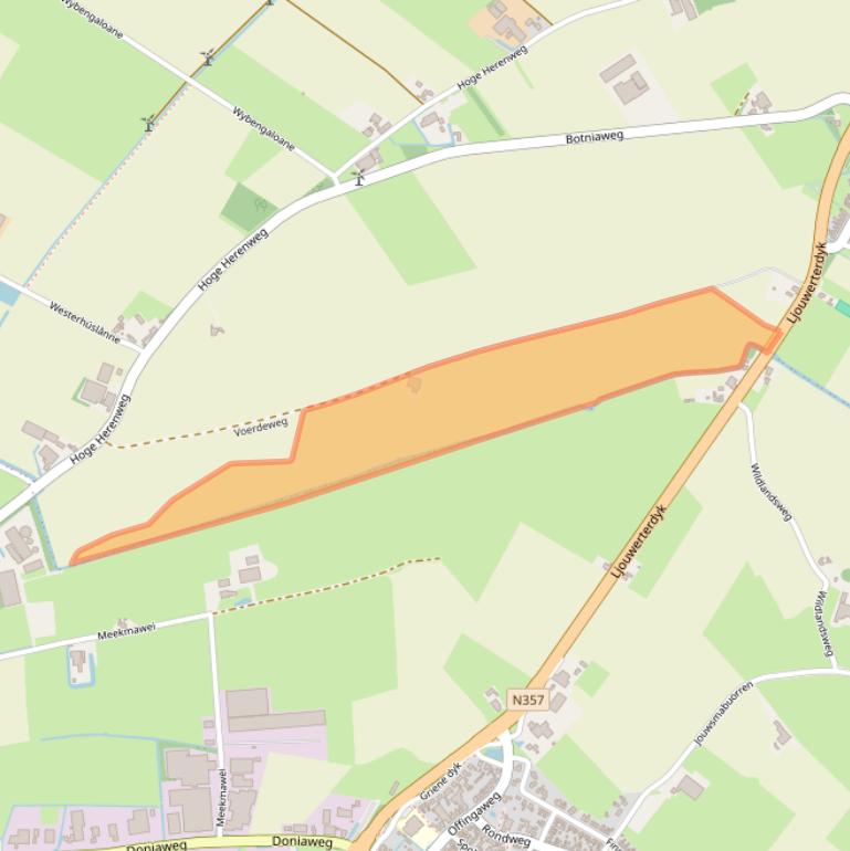 Kaart van postcodegebied 9073LS.