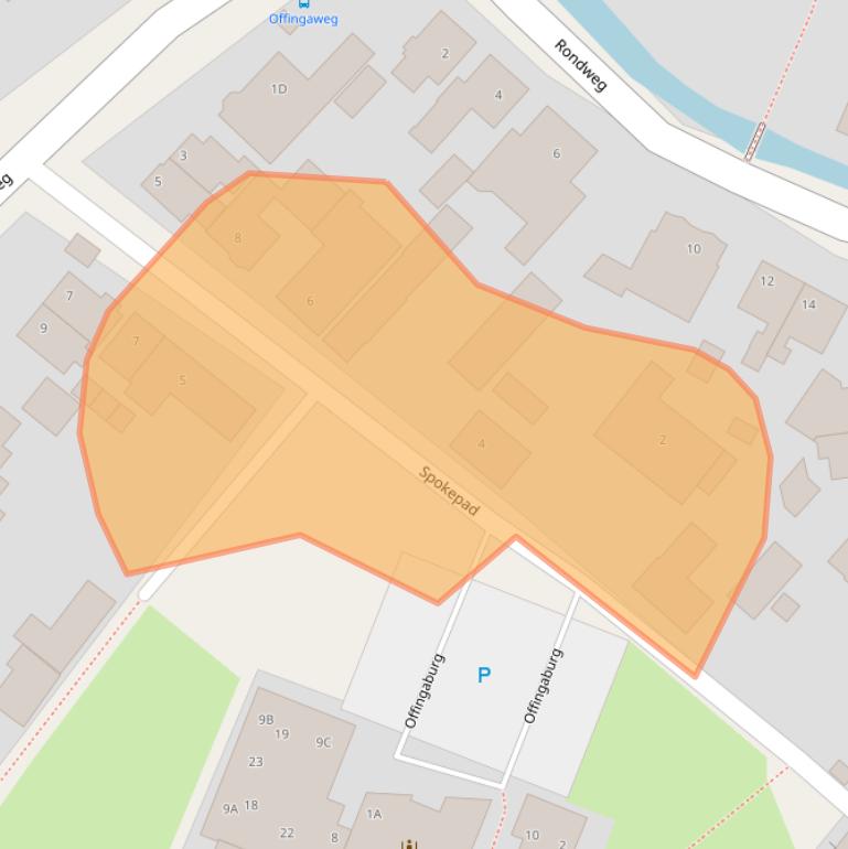 Kaart van postcodegebied 9074AH.