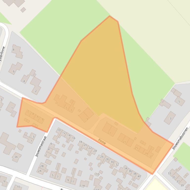 Kaart van postcodegebied 9074AS.