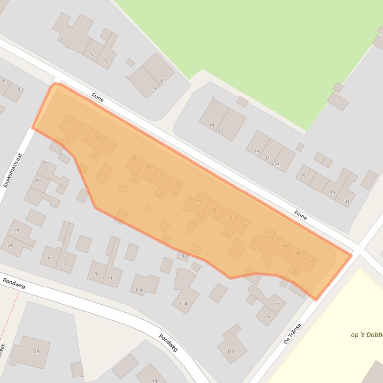 Kaart van postcodegebied 9074AT.