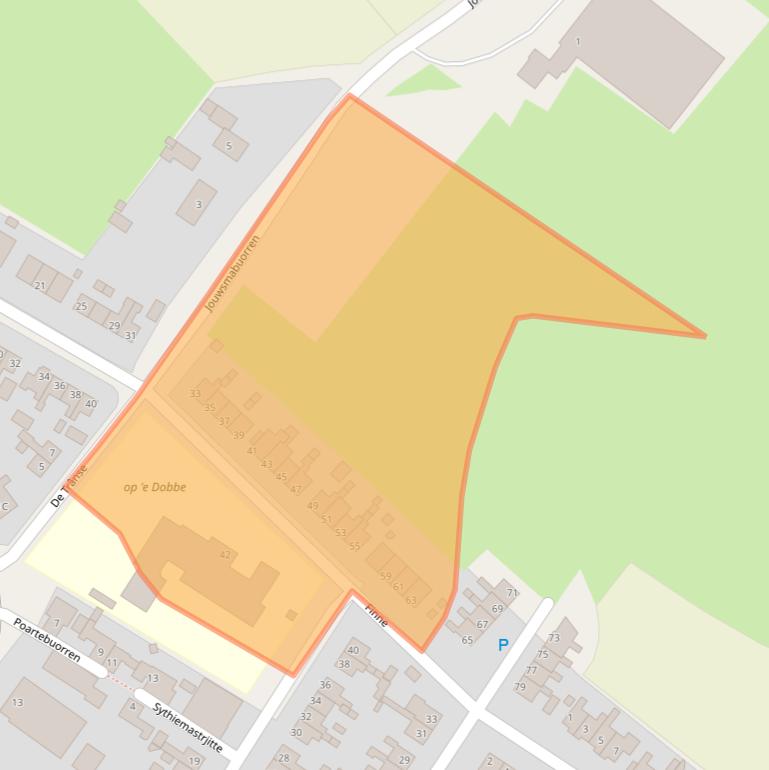 Kaart van postcodegebied 9074AV.