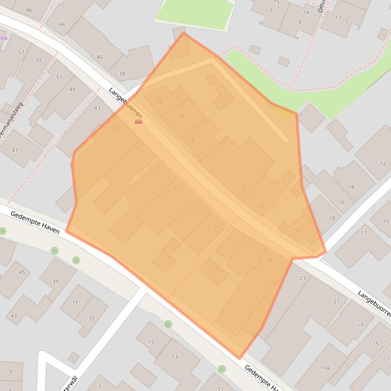 Kaart van postcodegebied 9074CG.