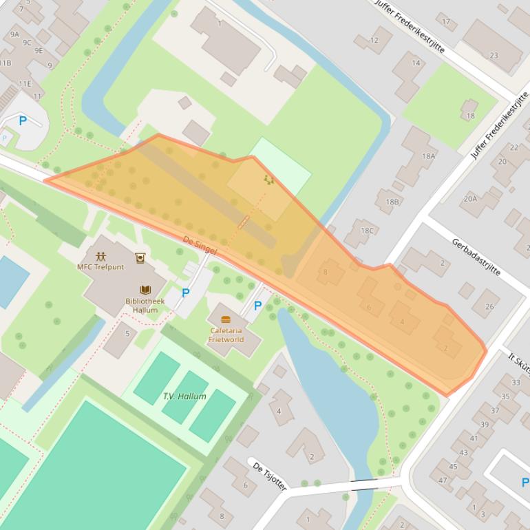 Kaart van postcodegebied 9074CX.