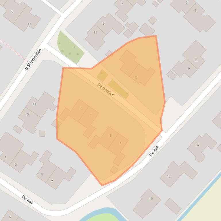 Kaart van postcodegebied 9074DB.