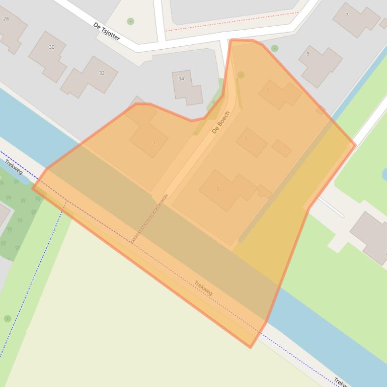 Kaart van postcodegebied 9074DK.