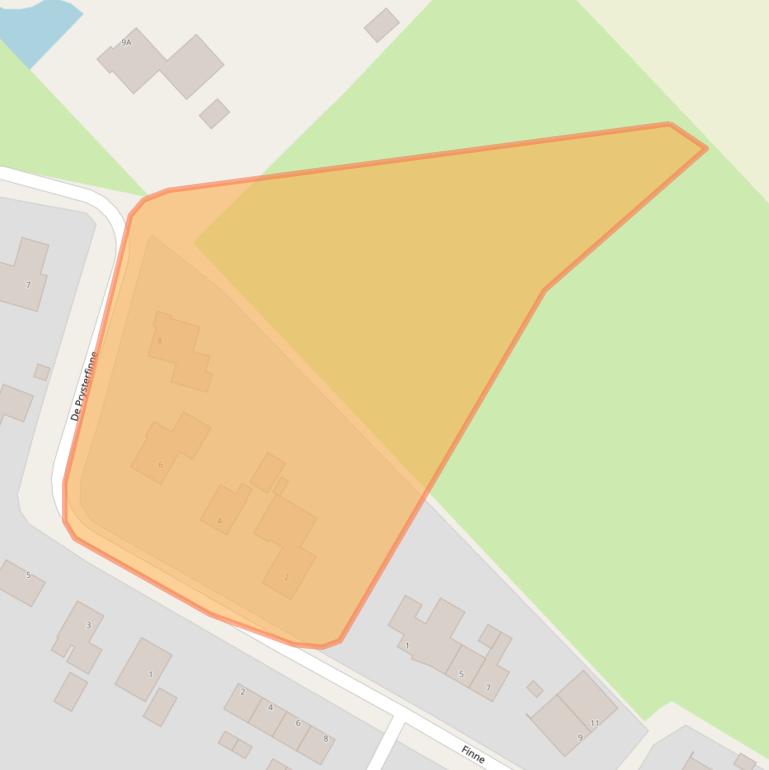 Kaart van postcodegebied 9074DP.