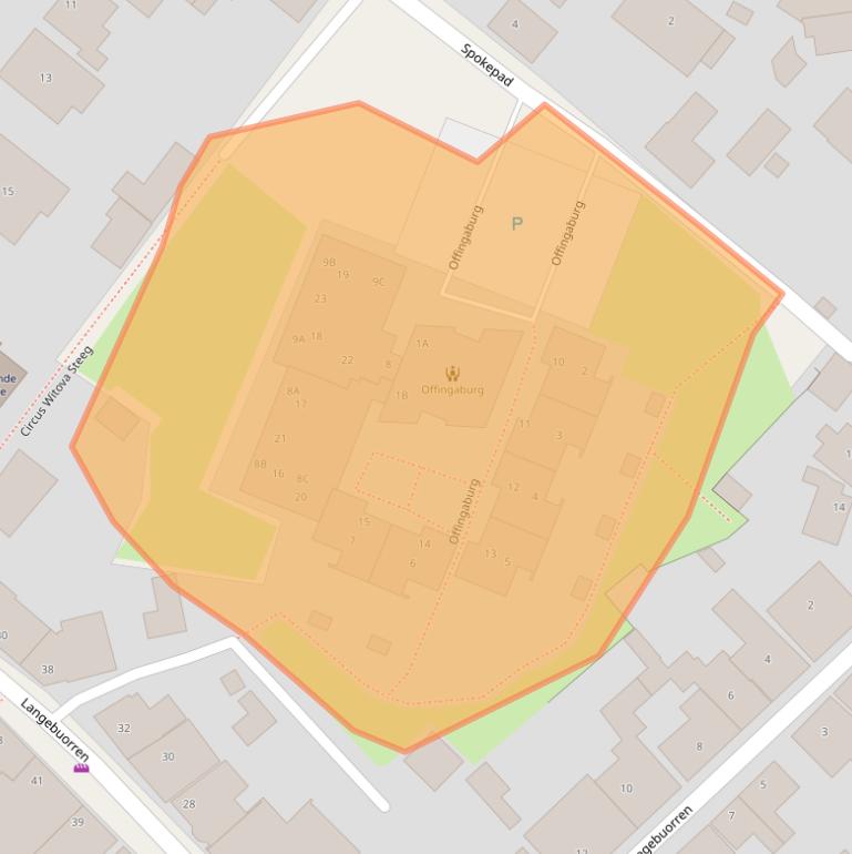Kaart van postcodegebied 9074DV.