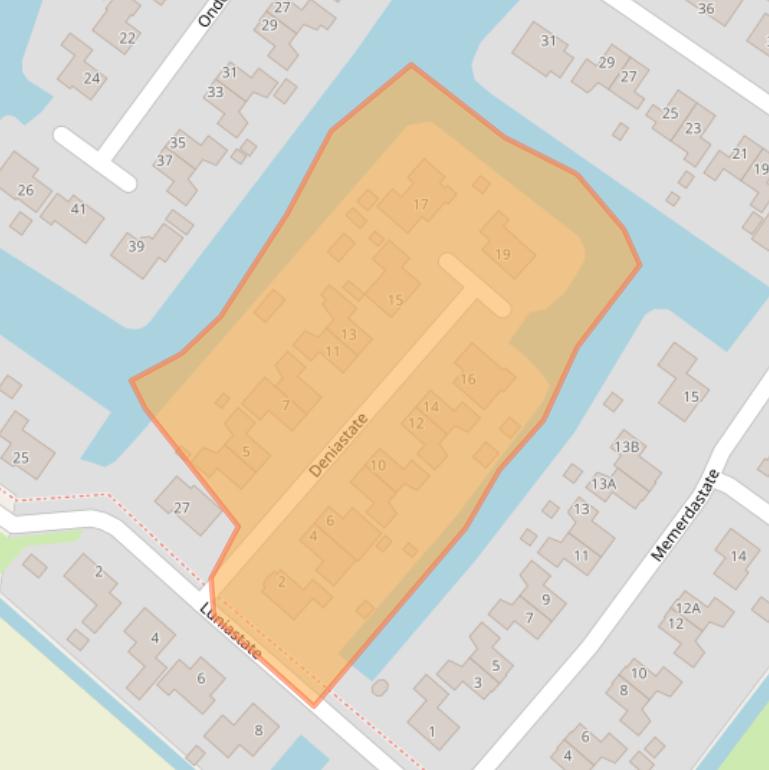 Kaart van postcodegebied 9074ME.