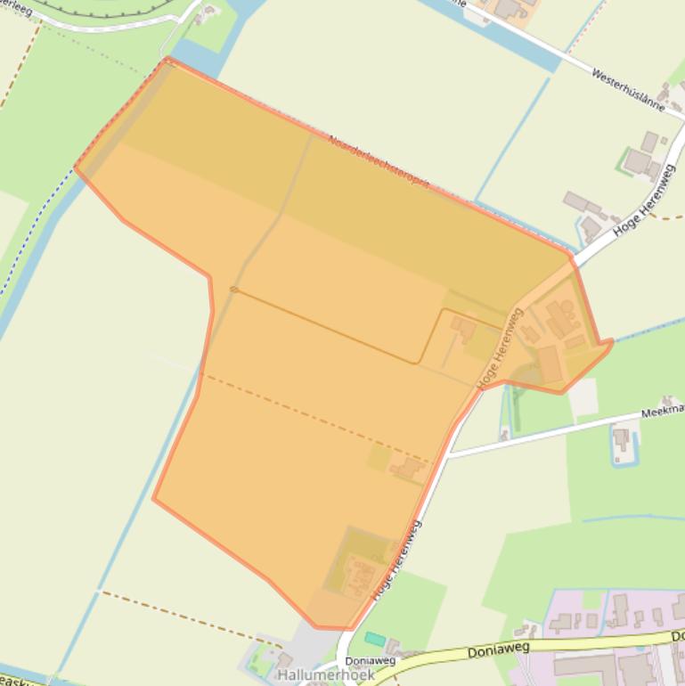 Kaart van postcodegebied 9074TH.