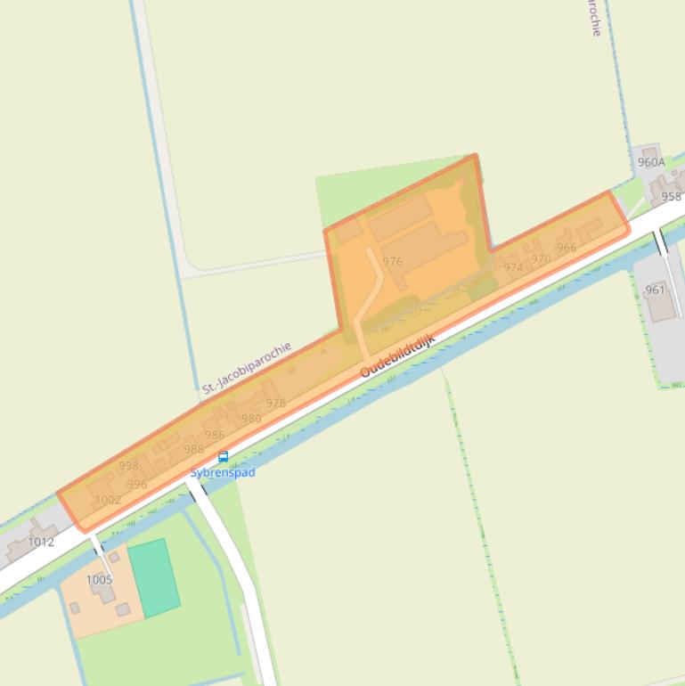 Kaart van postcodegebied 9075NJ.