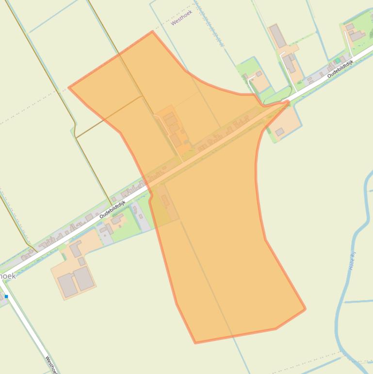 Kaart van postcodegebied 9075NL.