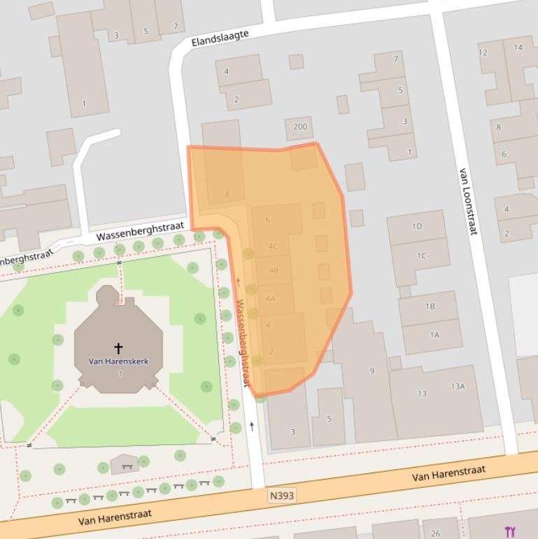 Kaart van postcodegebied 9076AS.