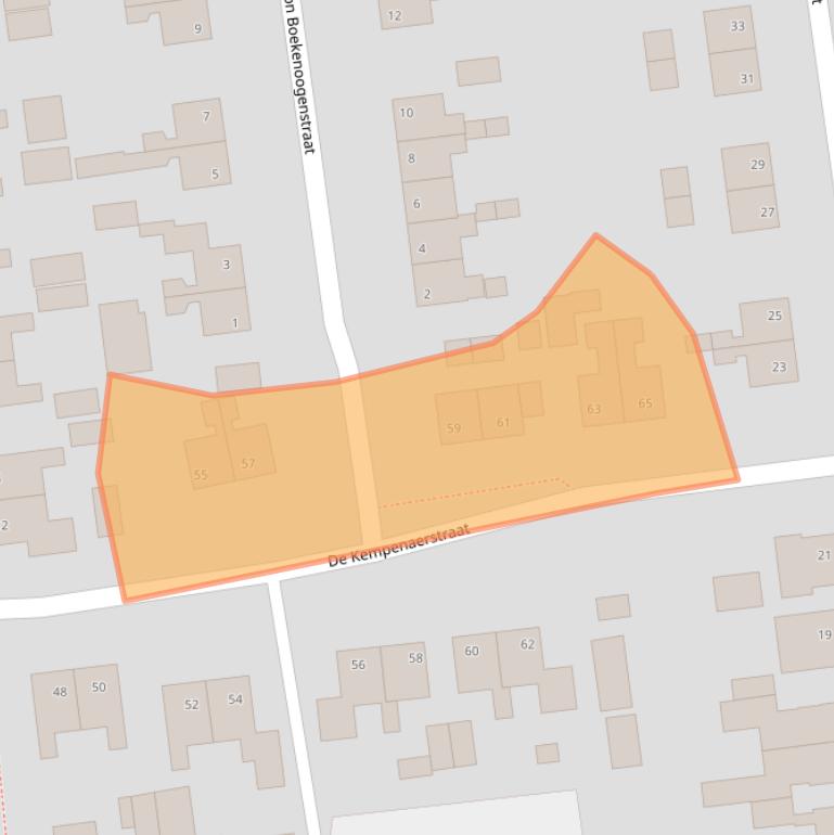 Kaart van postcodegebied 9076AW.