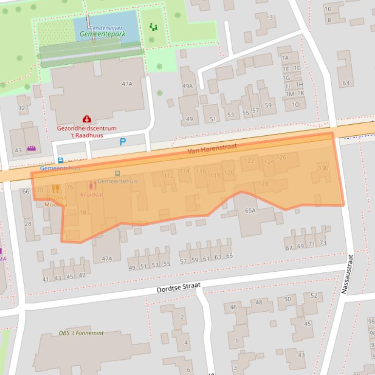 Kaart van postcodegebied 9076BZ.