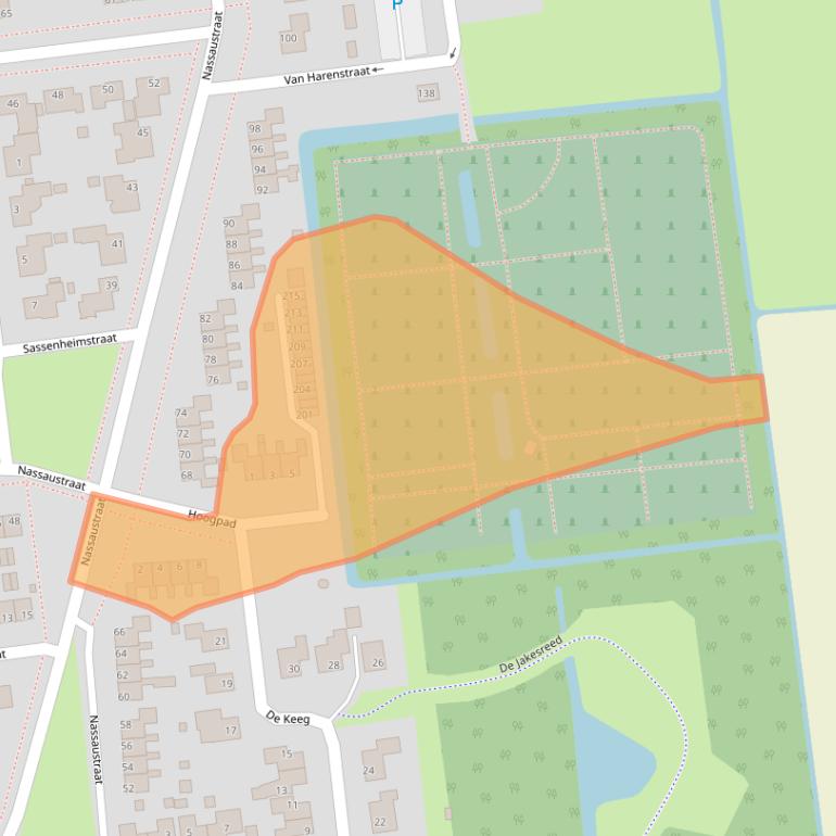 Kaart van postcodegebied 9076CK.