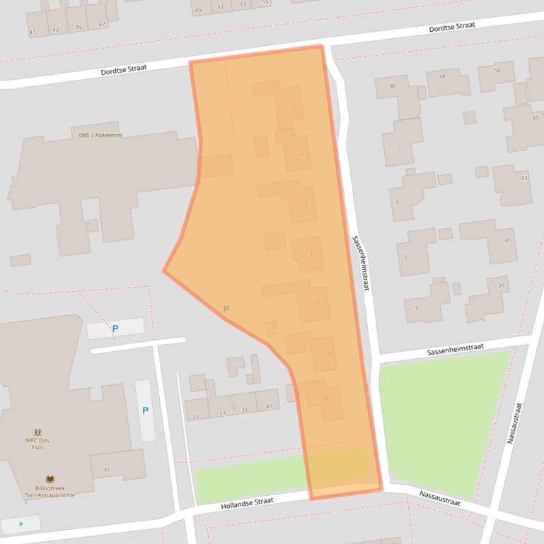 Kaart van postcodegebied 9076CS.