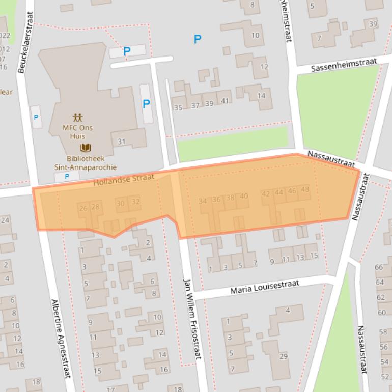 Kaart van postcodegebied 9076CZ.