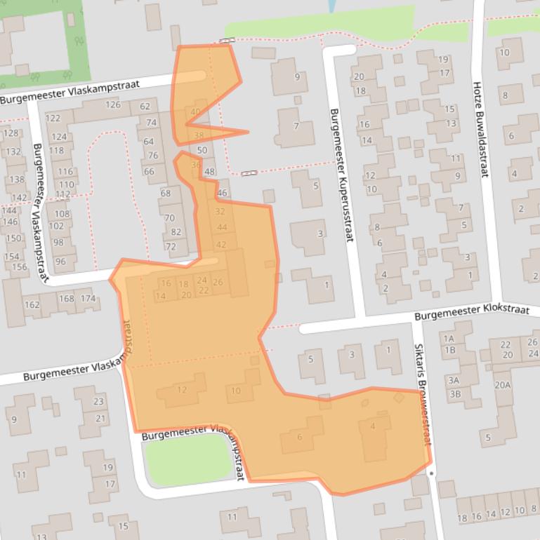 Kaart van postcodegebied 9076EV.
